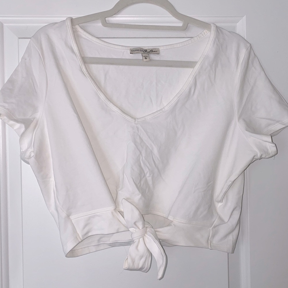 White crop top